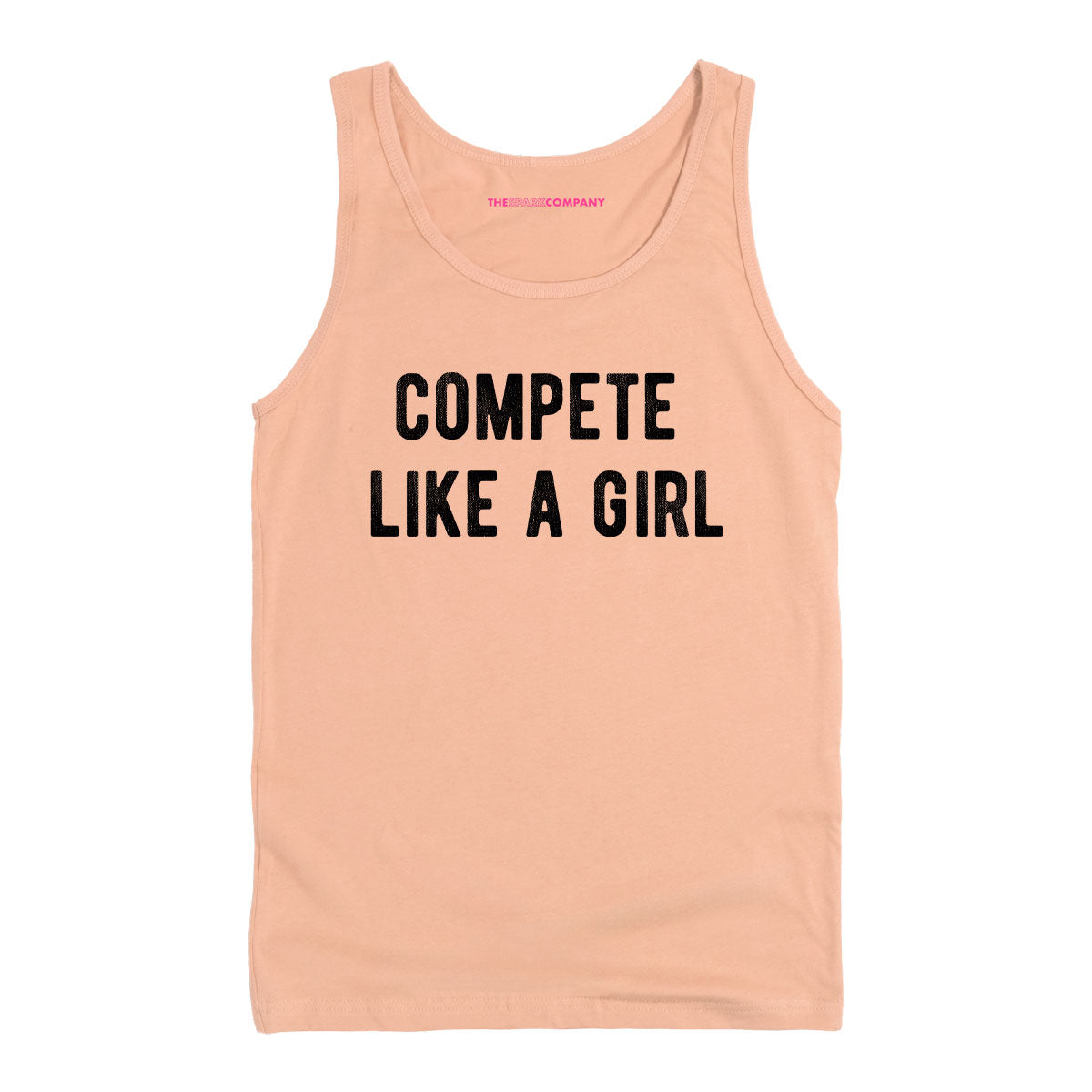 Compete Like A Girl Tank Top-Feminist Apparel, Feminist Clothing, Feminist Tank, 03980-The Spark Company