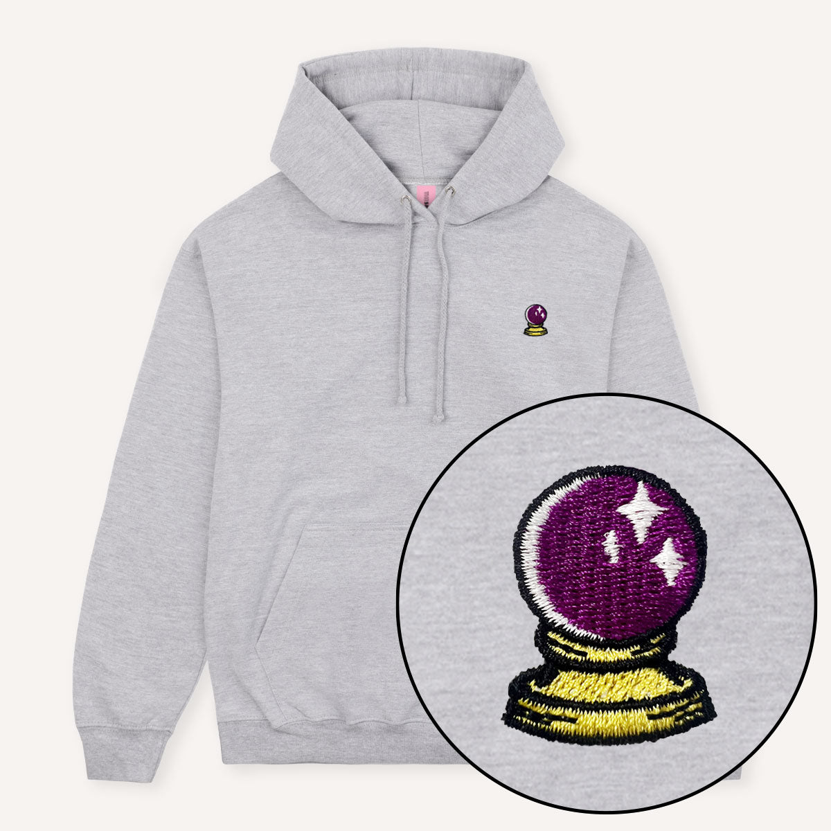 Crystal Ball Embroidered Hoodie-Feminist Apparel, Feminist Clothing, Feminist Hoodie, JH001-The Spark Company