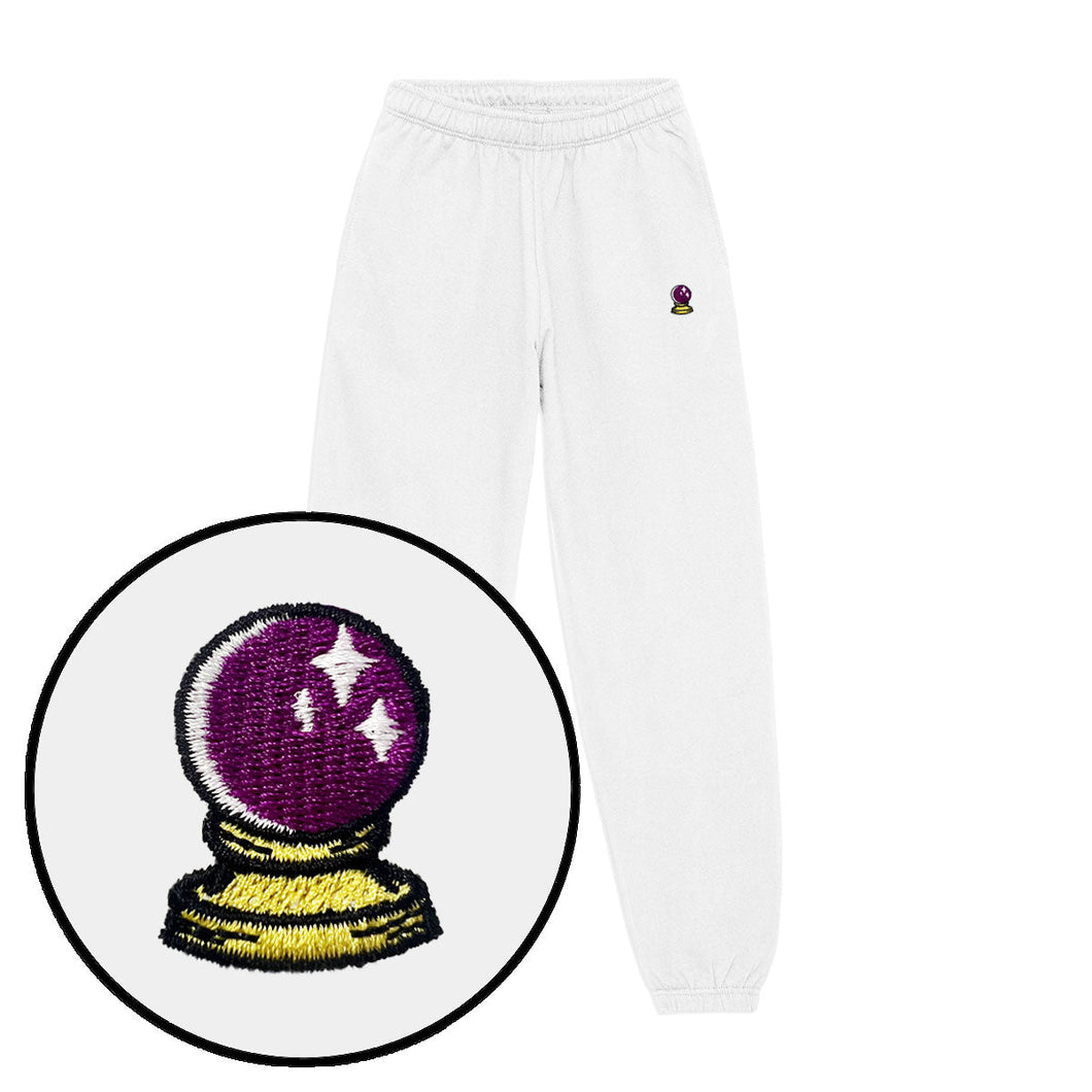 Crystal Ball Embroidery Detail Joggers-Feminist Apparel, Feminist Clothing, Feminist joggers, JH072-The Spark Company