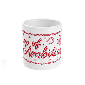 Cup Of Ambition Mug-Feminist Apparel, Feminist Gift, Feminist Coffee Mug, 11oz White Ceramic-The Spark Company