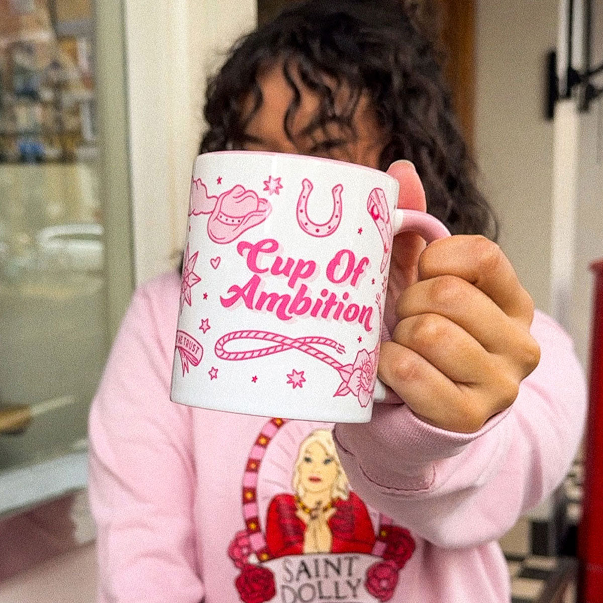 Cup Of Ambition Mug-Feminist Apparel, Feminist Gift, Feminist Coffee Mug, 11oz White Ceramic-The Spark Company