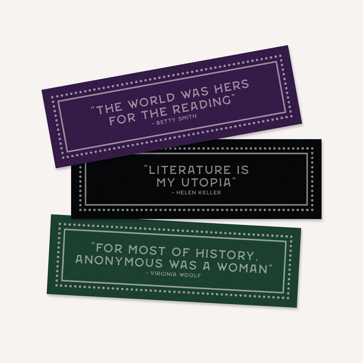 Dark Academia Bookmarks (3 Pack)-Feminist Apparel, Feminist Gift, Feminist Bookmark-The Spark Company