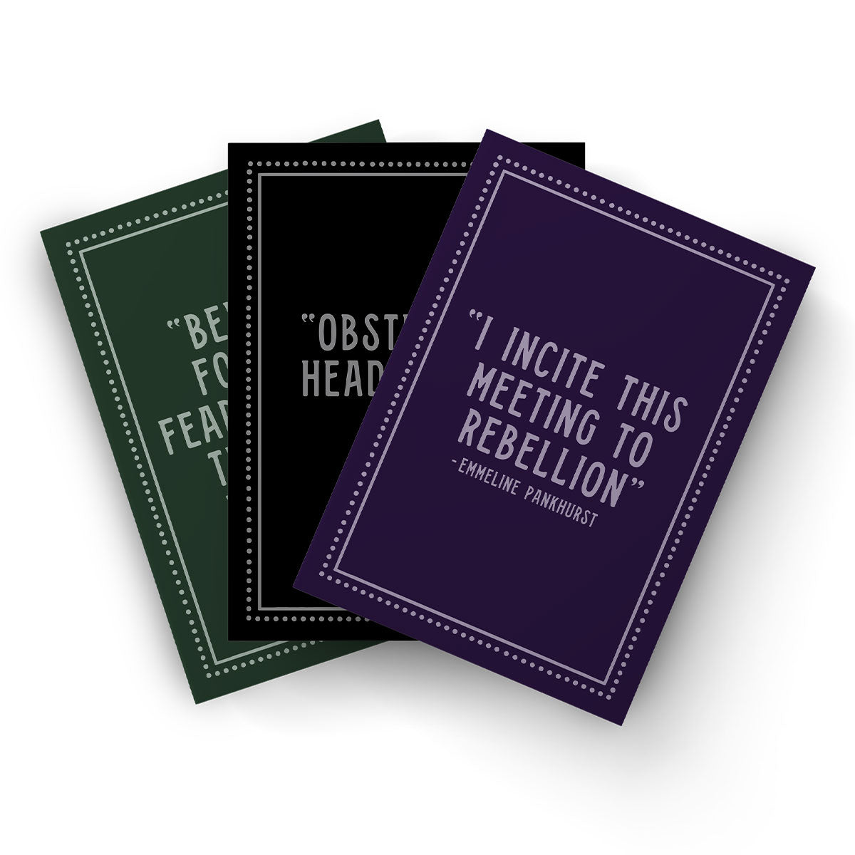 Dark Academia Notebooks (3 Pack)-Feminist Apparel, Feminist Gift, Feminist Notebook-The Spark Company