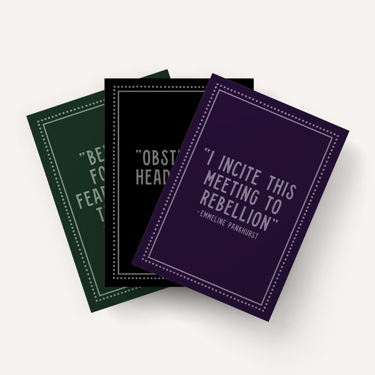 Dark Academia Notebooks (3 Pack)-Feminist Apparel, Feminist Gift, Feminist Notebook-The Spark Company