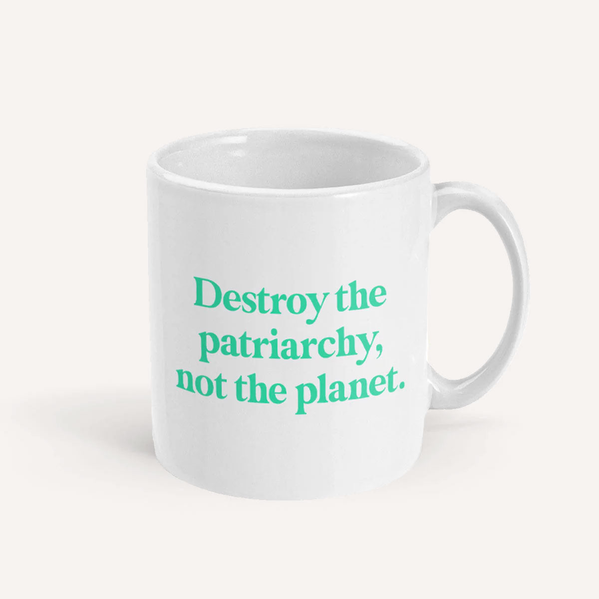 Destroy The Patriarchy Not The Planet Mug-Feminist Apparel, Feminist Gift, Feminist Coffee Mug, 11oz White Ceramic-The Spark Company