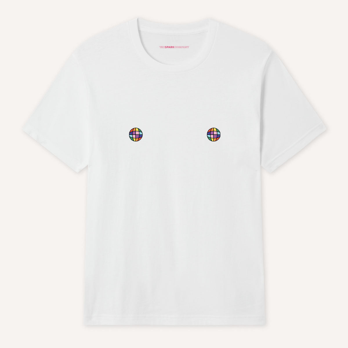 Disco Ball Nipples T-Shirt-Feminist Apparel, Feminist Clothing, Feminist T Shirt, BC3001-The Spark Company