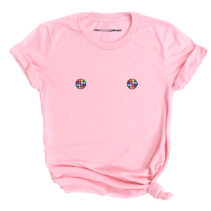 Disco Ball Nipples T-Shirt-Feminist Apparel, Feminist Clothing, Feminist T Shirt, BC3001-The Spark Company
