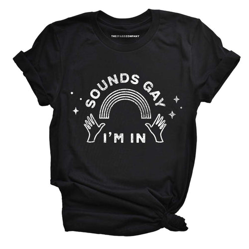 Distressed Sounds Gay T-Shirt-LGBT Apparel, LGBT Clothing, LGBT T Shirt, BC3001-The Spark Company