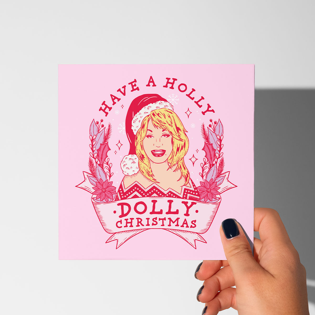 Dolly Christmas Cards (5 Pack)-Feminist Apparel, Feminist Gift, Feminist Christmas Cards-The Spark Company