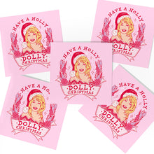 Load image into Gallery viewer, Dolly Christmas Cards (5 Pack)-Feminist Apparel, Feminist Gift, Feminist Christmas Cards-The Spark Company