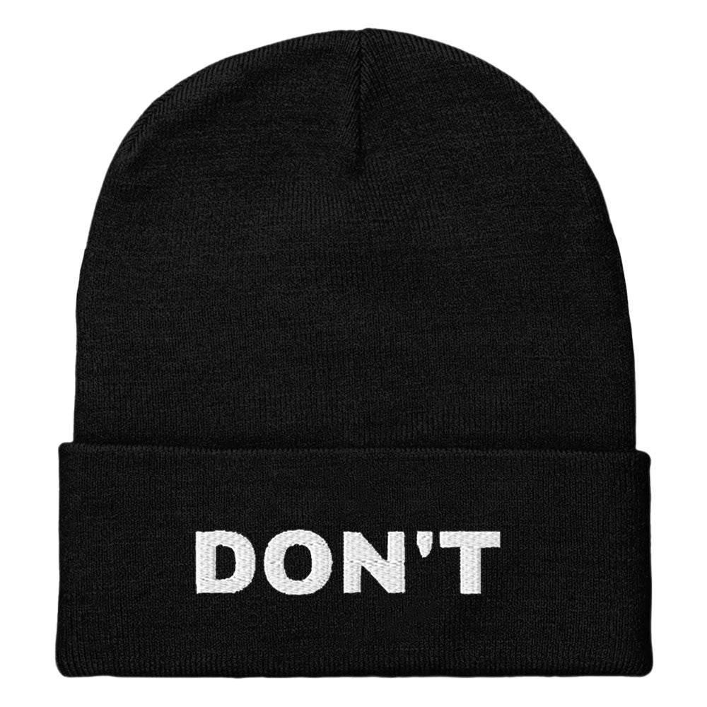 Don't Embroidered Beanie Hat-Feminist Apparel, Feminist Gift, Feminist Cuffed Beanie Hat, BB45-The Spark Company