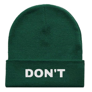 Don't Embroidered Beanie Hat-Feminist Apparel, Feminist Gift, Feminist Cuffed Beanie Hat, BB45-The Spark Company