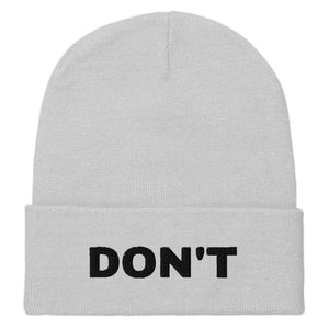 Don't Embroidered Beanie Hat-Feminist Apparel, Feminist Gift, Feminist Cuffed Beanie Hat, BB45-The Spark Company