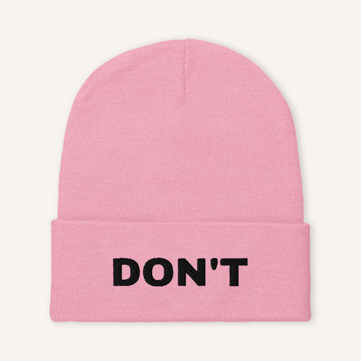 Don't Embroidered Beanie Hat-Feminist Apparel, Feminist Gift, Feminist Cuffed Beanie Hat, BB45-The Spark Company