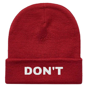 Don't Embroidered Beanie Hat-Feminist Apparel, Feminist Gift, Feminist Cuffed Beanie Hat, BB45-The Spark Company