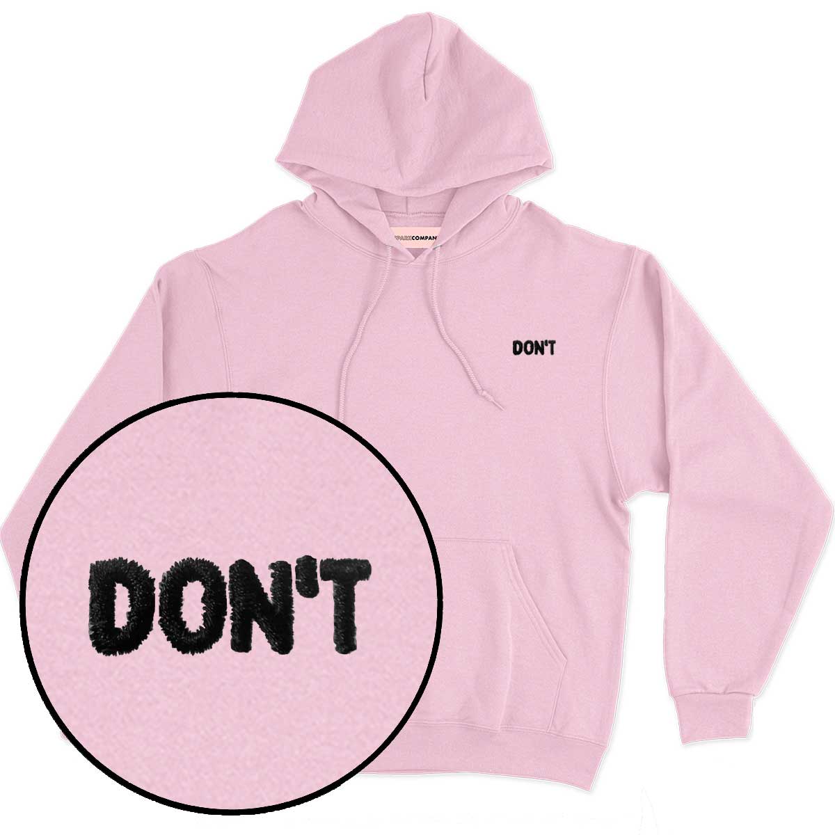 Don't Embroidered Hoodie-Feminist Apparel, Feminist Clothing, Feminist Hoodie, JH001-The Spark Company
