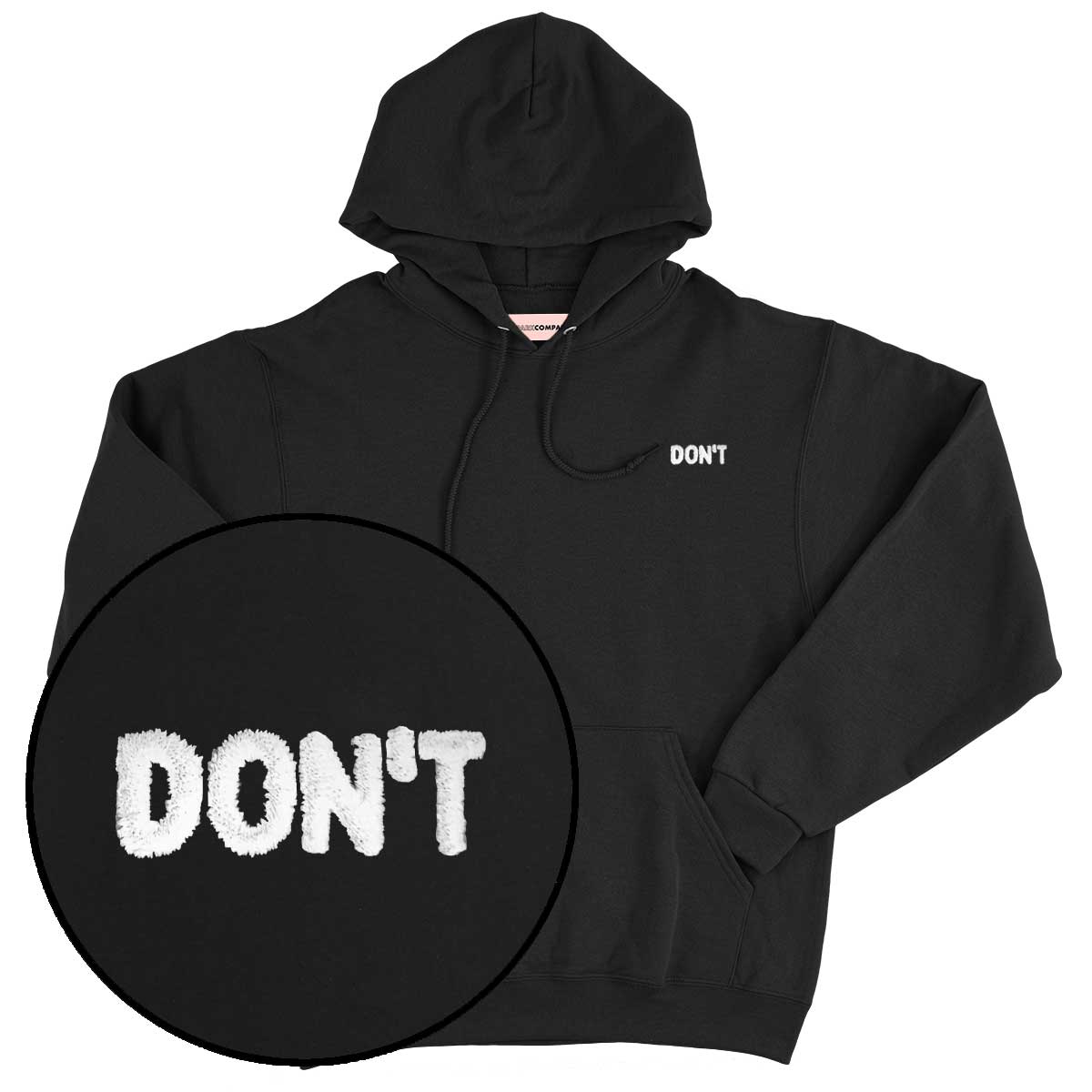 Don't Embroidered Hoodie-Feminist Apparel, Feminist Clothing, Feminist Hoodie, JH001-The Spark Company