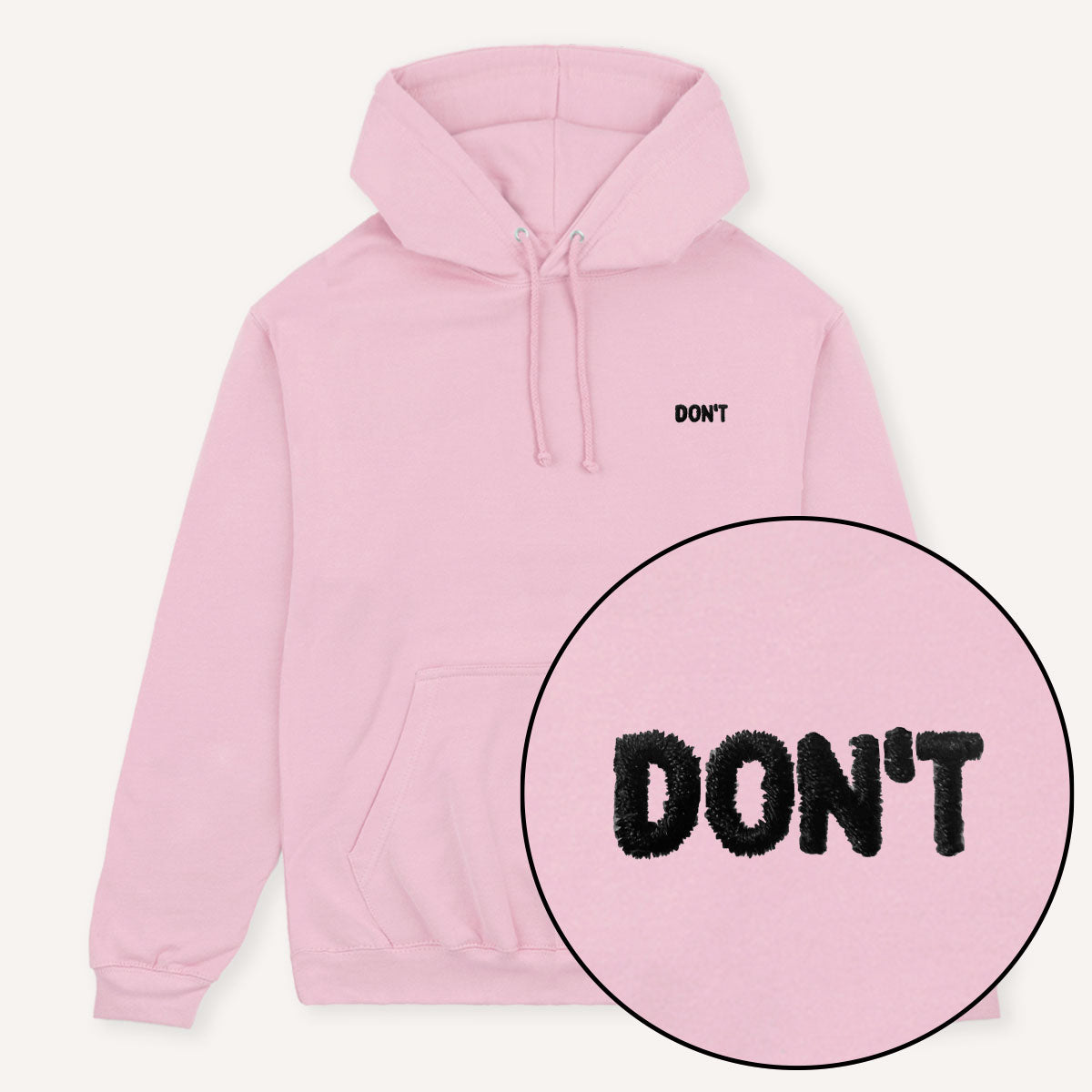 Don't Embroidered Hoodie-Feminist Apparel, Feminist Clothing, Feminist Hoodie, JH001-The Spark Company