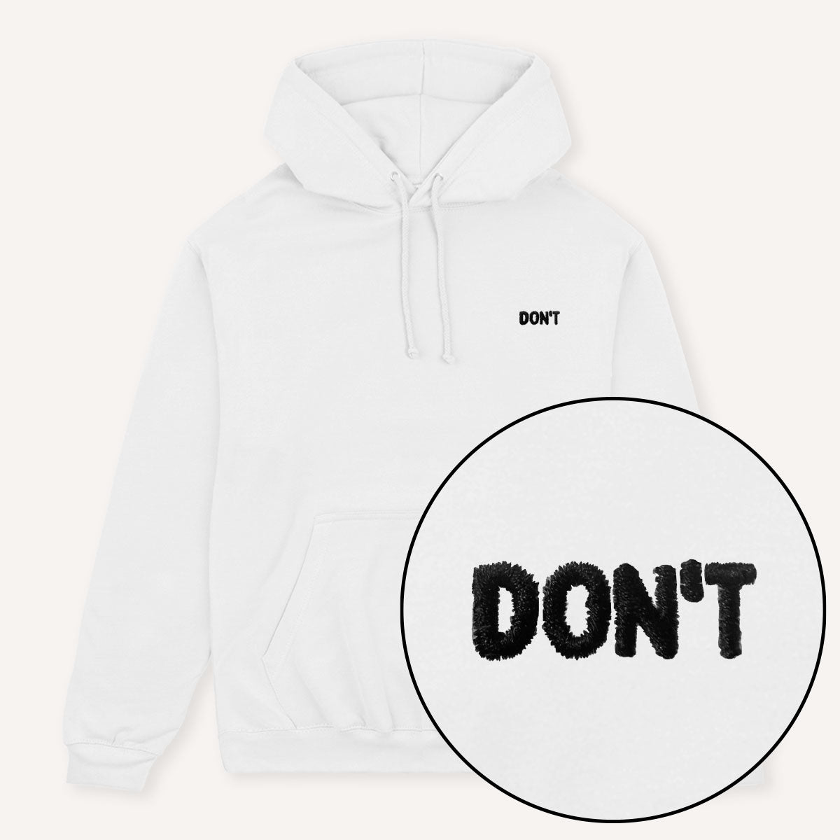 Don't Embroidered Hoodie-Feminist Apparel, Feminist Clothing, Feminist Hoodie, JH001-The Spark Company