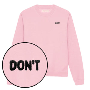 Don't Embroidery Detail Sweatshirt-Feminist Apparel, Feminist Clothing, Feminist Sweatshirt, JH030-The Spark Company