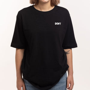 Don't Embroidery Detail T-Shirt-Feminist Apparel, Feminist Clothing, Feminist T Shirt, BC3001-The Spark Company