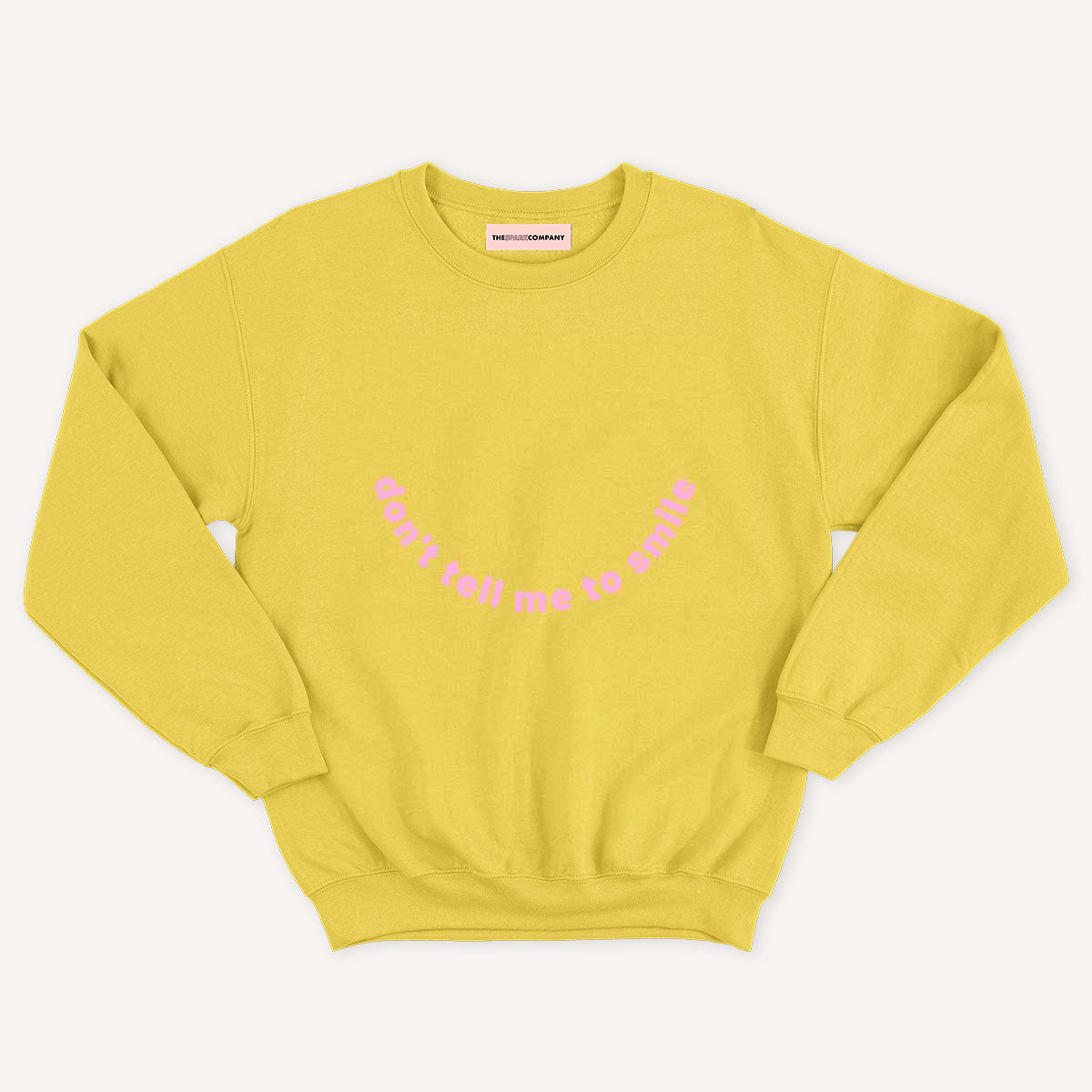 Don't Tell Me To Smile Kids Sweatshirt (Unisex)-Feminist Apparel, Feminist Clothing, Feminist Kids Sweatshirt, JH030B-The Spark Company