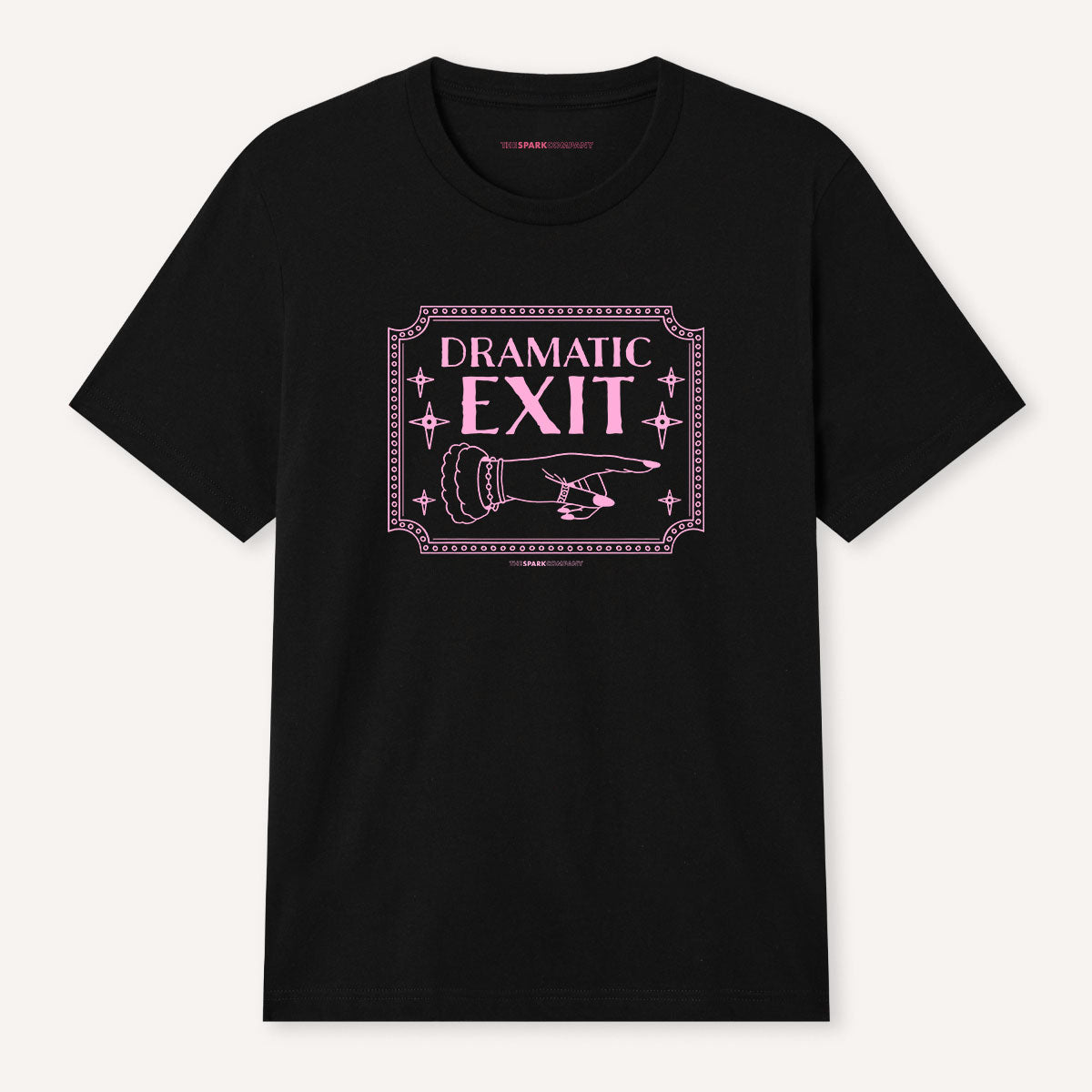 Dramatic Exit T-Shirt-Feminist Apparel, Feminist Clothing, Feminist T Shirt, BC3001-The Spark Company