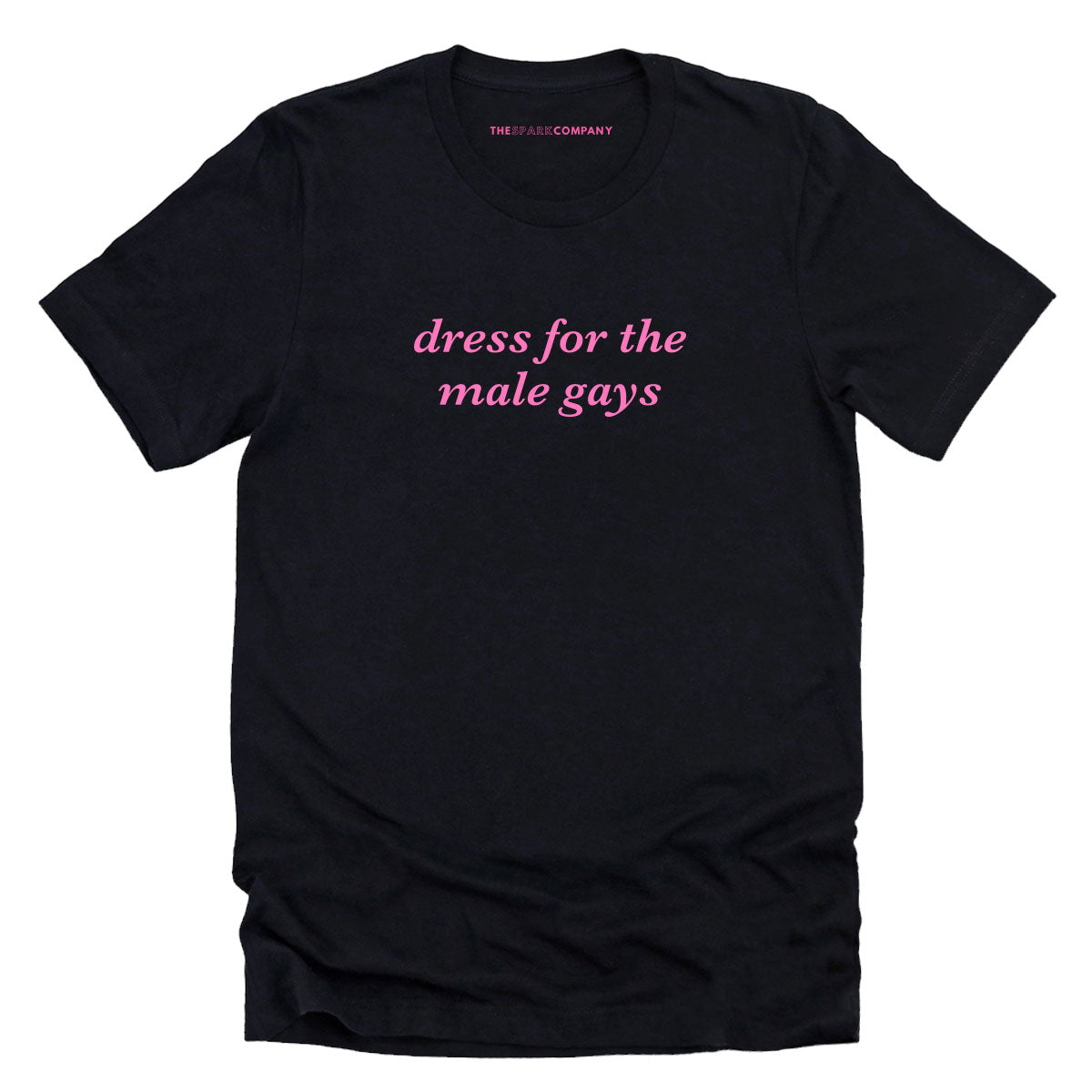 Dress For The Male Gays T-Shirt-Feminist Apparel, Feminist Clothing, Feminist T Shirt, BC3001-The Spark Company