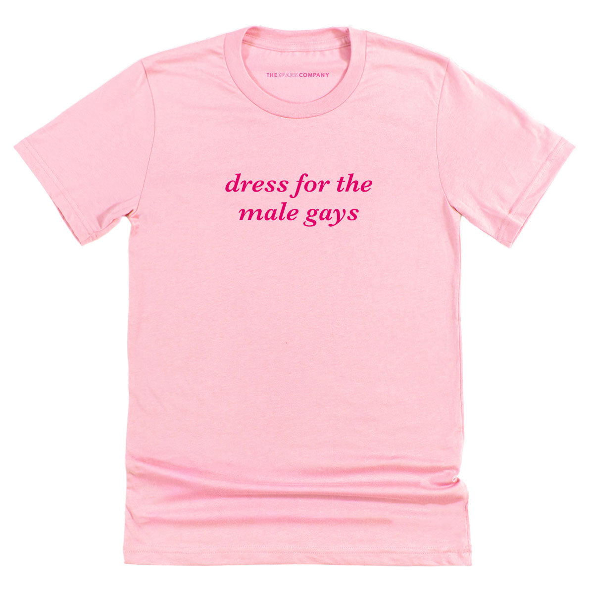 Dress For The Male Gays T-Shirt-Feminist Apparel, Feminist Clothing, Feminist T Shirt, BC3001-The Spark Company