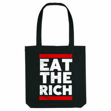 Load image into Gallery viewer, Eat The Rich Strong As Hell Tote Bag-Feminist Apparel, Feminist Gift, Feminist Tote Bag-The Spark Company