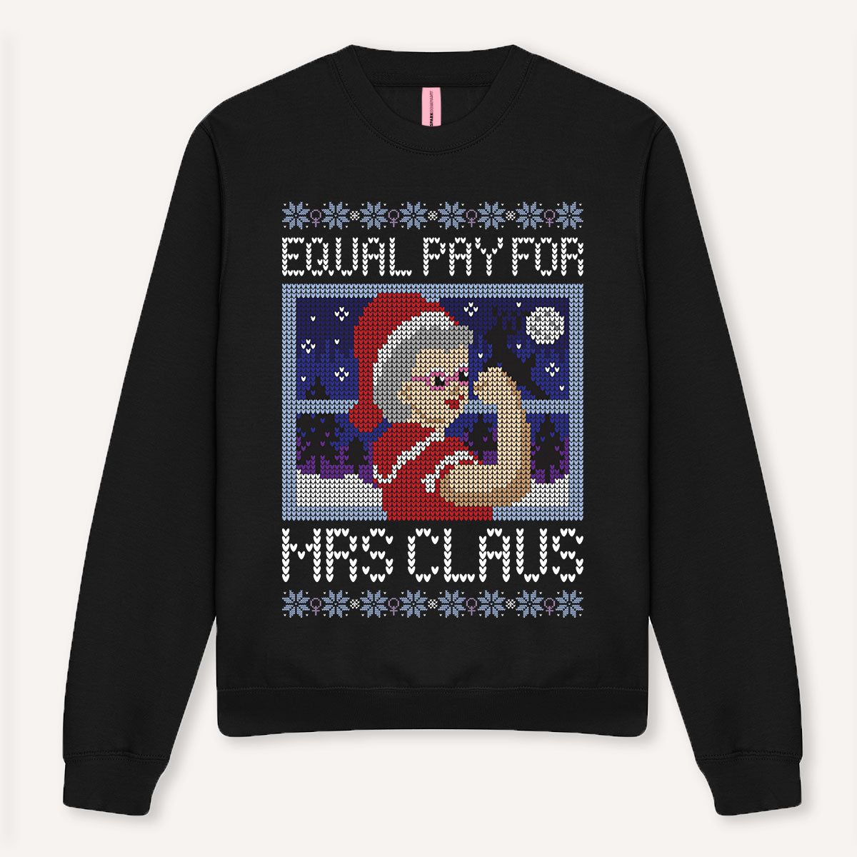 Equal Pay For Mrs Claus Ugly Christmas Jumper-Feminist Apparel, Feminist Clothing, Feminist Sweatshirt, JH030-The Spark Company
