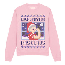 Load image into Gallery viewer, Equal Pay For Mrs Claus Ugly Christmas Jumper-Feminist Apparel, Feminist Clothing, Feminist Sweatshirt, JH030-The Spark Company