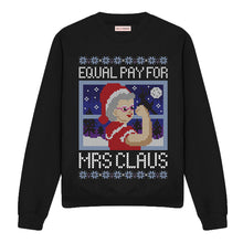 Load image into Gallery viewer, Equal Pay For Mrs Claus Ugly Christmas Jumper-Feminist Apparel, Feminist Clothing, Feminist Sweatshirt, JH030-The Spark Company