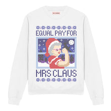 Load image into Gallery viewer, Equal Pay For Mrs Claus Ugly Christmas Jumper-Feminist Apparel, Feminist Clothing, Feminist Sweatshirt, JH030-The Spark Company