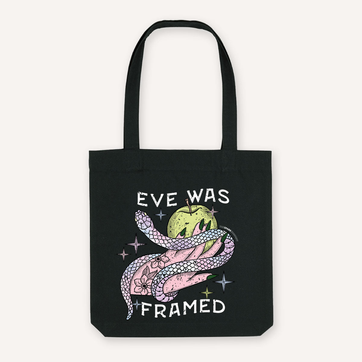 Eve Was Framed Strong As Hell Tote Bag-Feminist Apparel, Feminist Gift, Feminist Tote Bag-The Spark Company