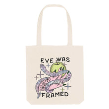 Load image into Gallery viewer, Eve Was Framed Strong As Hell Tote Bag-Feminist Apparel, Feminist Gift, Feminist Tote Bag-The Spark Company