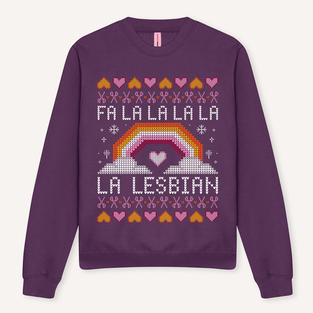Fa-La-La Lesbian Ugly Christmas Jumper-Feminist Apparel, Feminist Clothing, Feminist Sweatshirt, JH030-The Spark Company