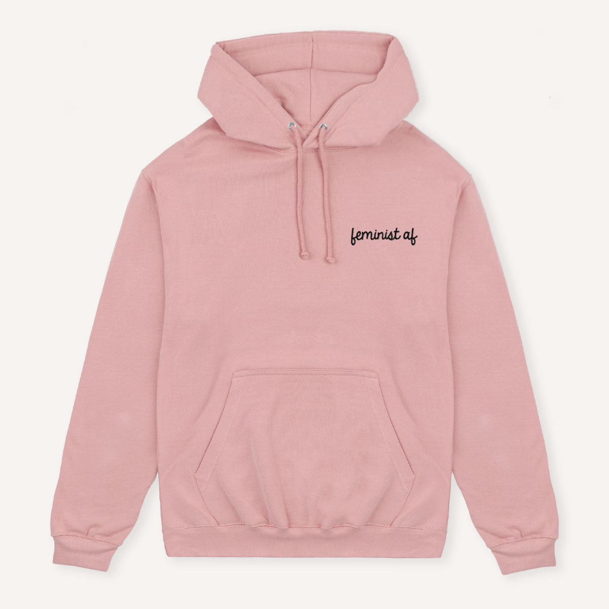 Feminist AF Embroidered Hoodie-Feminist Apparel, Feminist Clothing, Feminist Hoodie, JH001-The Spark Company