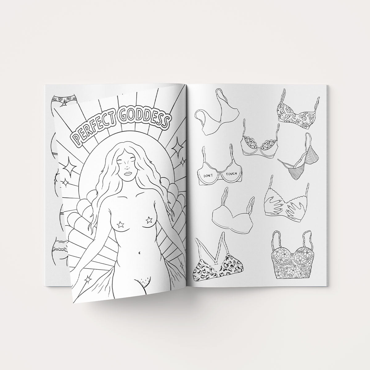 Feminist Colouring Book (A5 Soft Cover)-Feminist Apparel, Feminist Gift, Feminist Colouring Book-The Spark Company