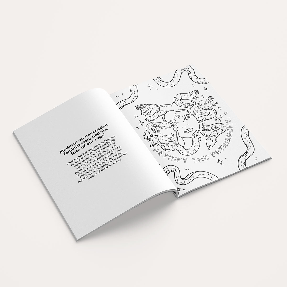 Feminist Colouring Book (A5 Soft Cover)-Feminist Apparel, Feminist Gift, Feminist Colouring Book-The Spark Company