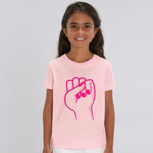 Load image into Gallery viewer, Feminist Fist Kids T-Shirt-Feminist Apparel, Feminist Clothing, Feminist Kids T Shirt, MiniCreator-The Spark Company