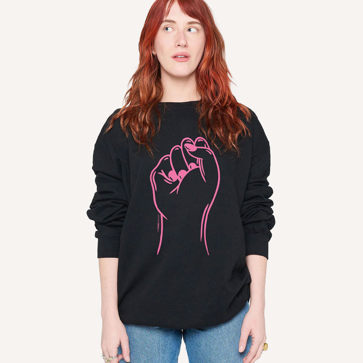 Feminist Fist Sweatshirt-Feminist Apparel, Feminist Clothing, Feminist Sweatshirt, JH030-The Spark Company