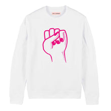 Load image into Gallery viewer, Feminist Fist Sweatshirt-Feminist Apparel, Feminist Clothing, Feminist Sweatshirt, JH030-The Spark Company