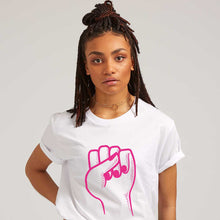 Load image into Gallery viewer, Feminist Fist T-Shirt-Feminist Apparel, Feminist Clothing, Feminist T Shirt, BC3001-The Spark Company