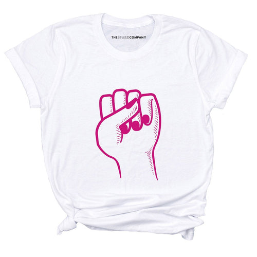 Feminist Fist T-Shirt-Feminist Apparel, Feminist Clothing, Feminist T Shirt, BC3001-The Spark Company