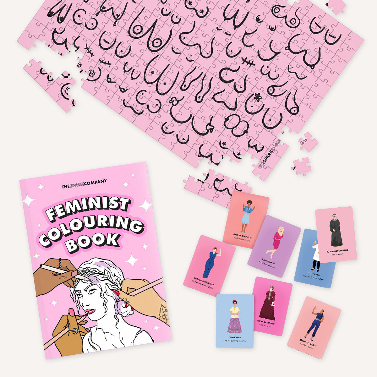 Feminist Game Night Bundle-Feminist Stationery, Feminist Bundle-The Spark Company