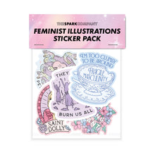 Load image into Gallery viewer, Feminist Illustrations Sticker Pack-Feminist Apparel, Feminist Gift, Feminist Stickers-The Spark Company