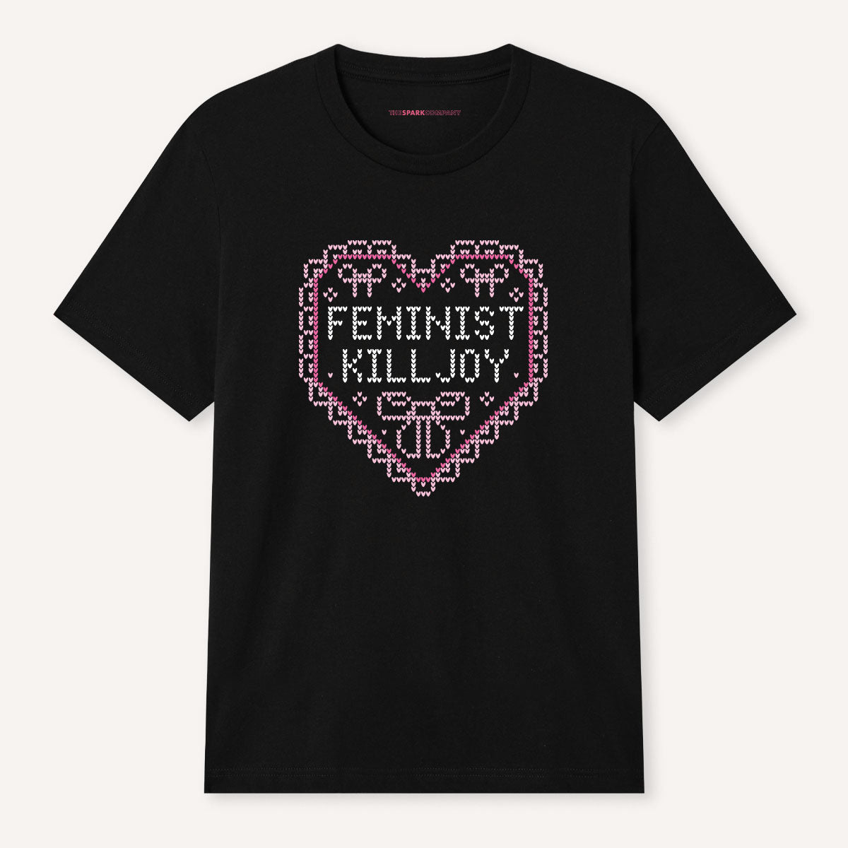 Feminist Killjoy Ugly Christmas T-Shirt-Feminist Apparel, Feminist Clothing, Feminist T Shirt, BC3001-The Spark Company