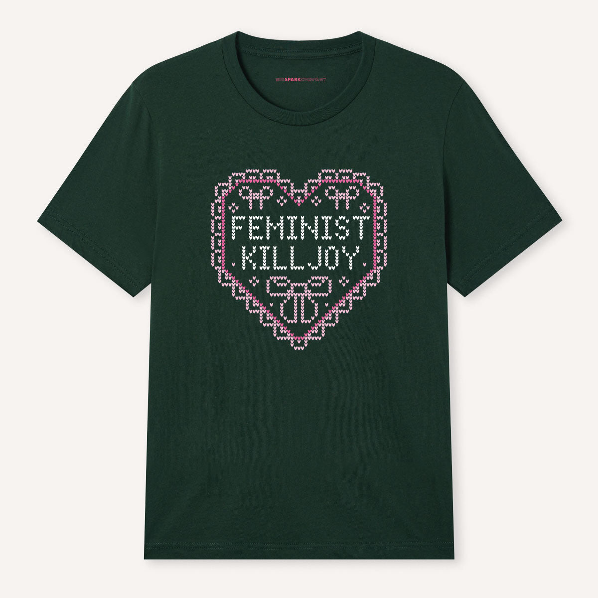Feminist Killjoy Ugly Christmas T-Shirt-Feminist Apparel, Feminist Clothing, Feminist T Shirt, BC3001-The Spark Company