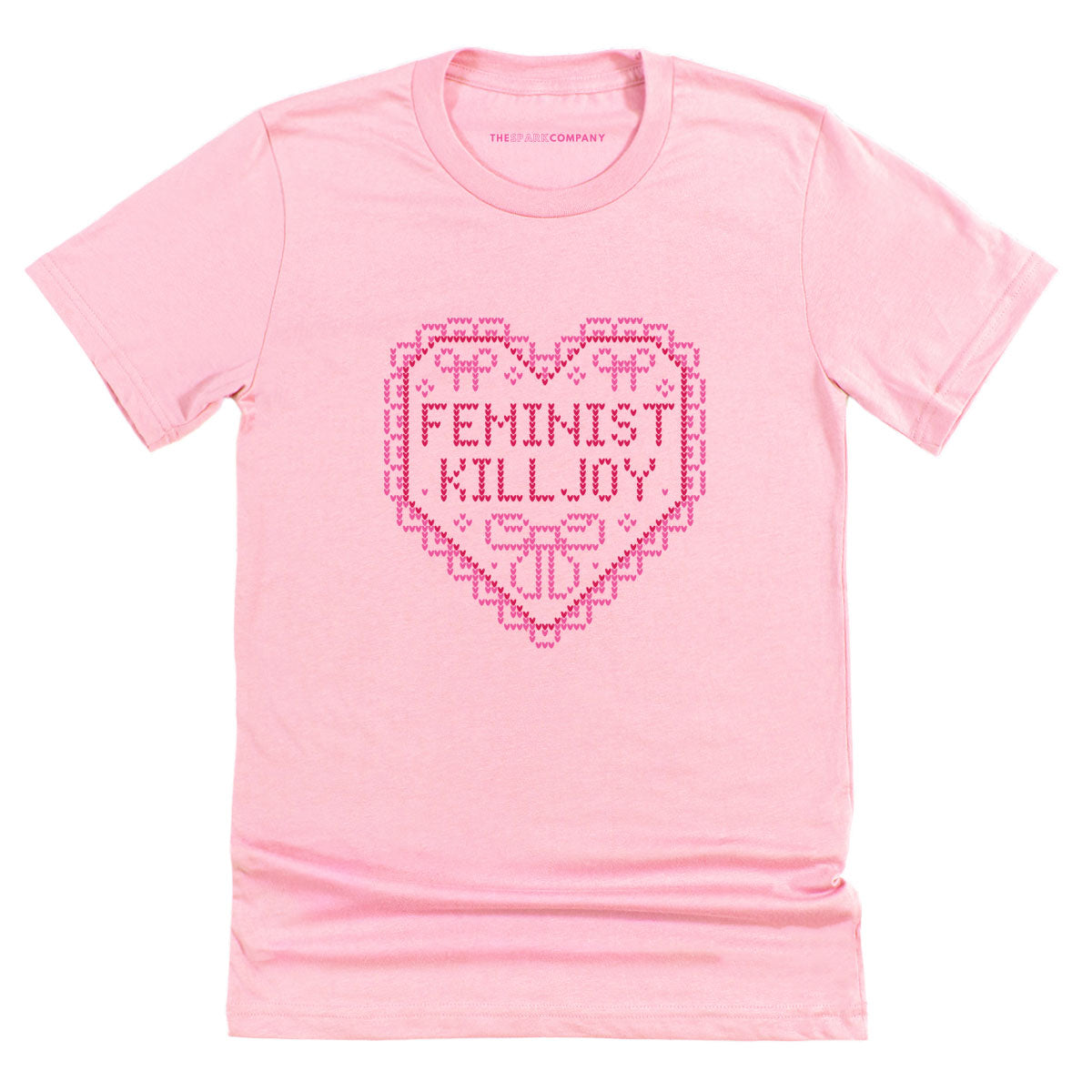 Feminist Killjoy Ugly Christmas T-Shirt-Feminist Apparel, Feminist Clothing, Feminist T Shirt, BC3001-The Spark Company